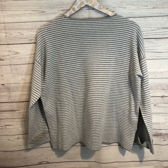 Eileen Fisher Organic Cotton Striped Sweater - Picture 3 of 7